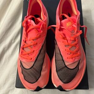 Nike ZoomX Vaporfly Next% in Bright Mango - Size: 10 Women / 8.5 Men